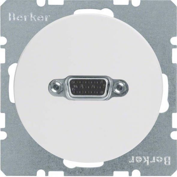 Steckdose VGA 3315412089 polarweiß glänzend Steckdose VGA 3315412089 polarweiß glänzend