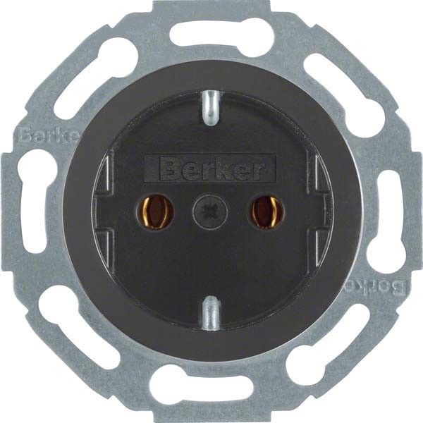SCHUKO-Steckdose 474521 schwarz glänzend SCHUKO-Steckdose 474521 schwarz glänzend