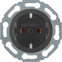 SCHUKO-Steckdose 475501 schwarz glänzend