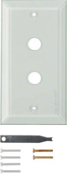 Glasabdeckplatte 2-fach 1321 klar glänzend Glasabdeckplatte 2-fach 1321 klar glänzend