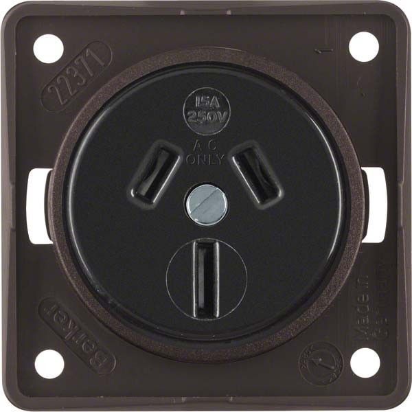 Steckdose 962562501 braun matt Steckdose 962562501 braun matt
