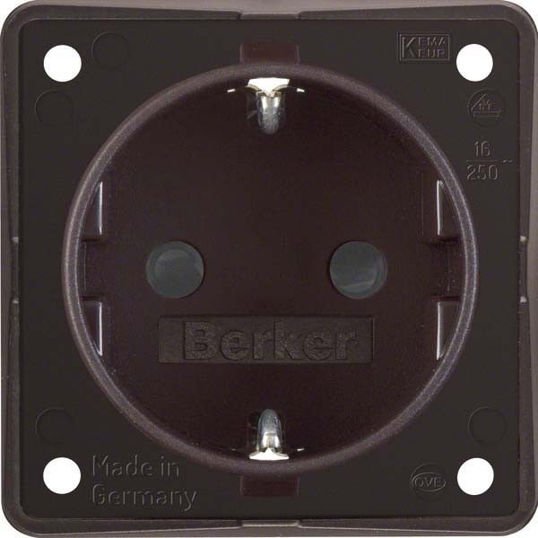 SCHUKO-Steckdose 947792501 braun matt SCHUKO-Steckdose 947792501 braun matt
