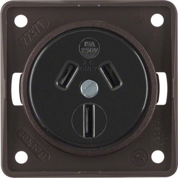 Steckdose 962562501 braun matt Steckdose 962562501 braun matt