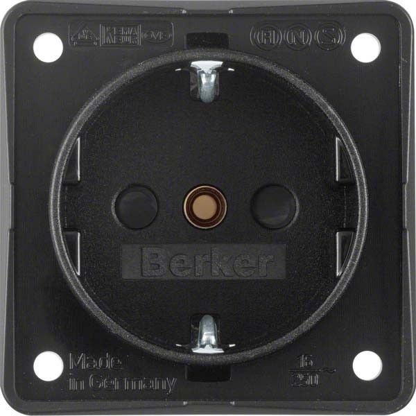 SCHUKO-Steckdose 9419505 schwarz matt SCHUKO-Steckdose 9419505 schwarz matt