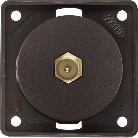 Antennen Verbinderdose 945812501 braun matt Antennen Verbinderdose 945812501 braun matt