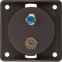 Antennen Verbinderdose 945602501 braun matt