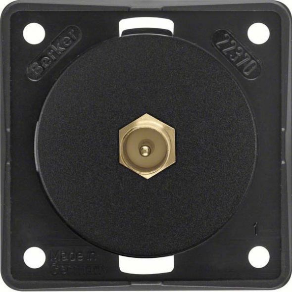 Antennen Verbinderdose 945812503 schwarz matt Antennen Verbinderdose 945812503 schwarz matt