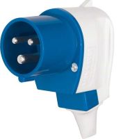 CEE-Winkelstecker 578101 grau-blau