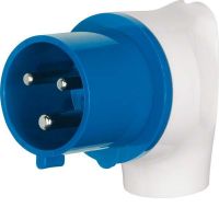 CEE-Winkelstecker 578301 grau-blau