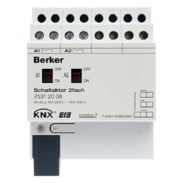 Schaltaktor 2fach 16 A Sch 75312008 Schaltaktor 2fach 16 A Sch 75312008