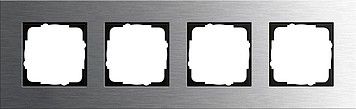 System 55 Esprit 4-fach Rahmen edelstahl 0214219 System 55 Esprit 4-fach Rahmen edelstahl 0214219