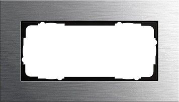 System 55 Esprit 2-fach Rahmen edelstahl o.M1002219 System 55 Esprit 2-fach Rahmen edelstahl o.M1002219