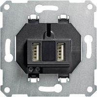 USB Spannungsvers. 2-fach 235900 Typ A / Typ A schwarz