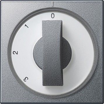 Abdeckung m.Knebel alu 066926