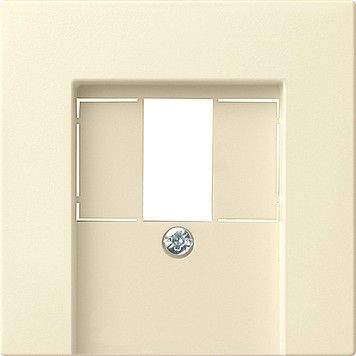 System 55 Abdeckung 027601 f. Telefon-Anschlussdose cremeweiß glänzend System 55 Abdeckung 027601 f. Telefon-Anschlussdose cremeweiß glänzend