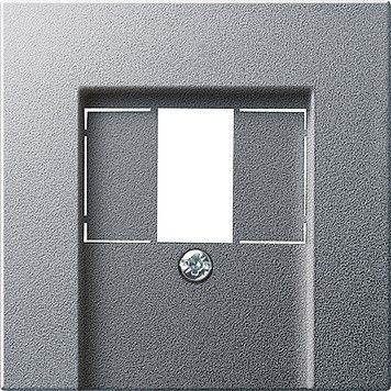 System 55 Abdeckung 027626 f. Telefon-Anschlussdose aluminium System 55 Abdeckung 027626 f. Telefon-Anschlussdose aluminium