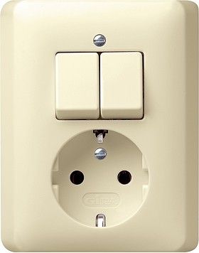 Schuko-Serienschalt. cwsgl 017501