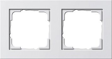 System 55 E2 2-fach Rahmen reinweiß seidenmatt 021222