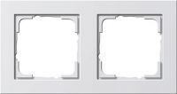 System 55 E2 2-fach Rahmen reinweiß seidenmatt 021222