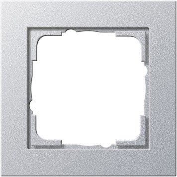 Gira System 55 E2 1 Fach Rahmen Aluminium 021125