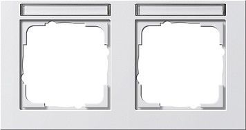 System 55 E2 2-fach Rahmen reinweiß glänzend 109229 System 55 E2 2-fach Rahmen reinweiß glänzend 109229