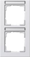 System 55 E2 2-fach Rahmen reinweiß glänzend 110229