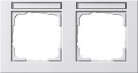 System 55 E2 2-fach Rahmen reinweiß seidenmatt 109222