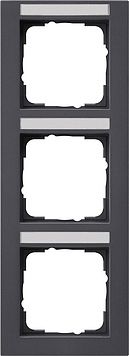 System 55 E2 3-fach Rahmen anthrazit 110323