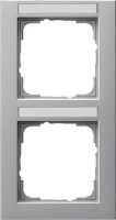 System 55 E2 2-fach Rahmen aluminium 110225