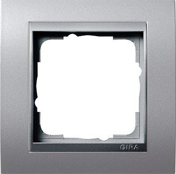 System 55 Event 1-fach Rahmen aluminium 021136 System 55 Event 1-fach Rahmen aluminium 021136