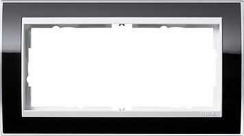 System 55 Event Klar 2-fach Rahmen schwarz o.M.1002733 System 55 Event Klar 2-fach Rahmen schwarz o.M.1002733