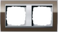 System 55 Event Klar 2-fach Rahmen braun 0212766