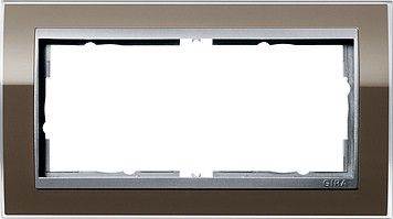 ASystem 55 Event Klar 2-fach Rahmen braun o.M.1002766 ASystem 55 Event Klar 2-fach Rahmen braun o.M.1002766
