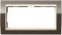 ASystem 55 Event Klar 2-fach Rahmen braun o.M.1002761