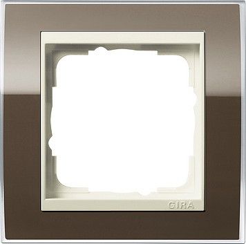 System 55 Event Klar 1-fach Rahmen braun 0211761 System 55 Event Klar 1-fach Rahmen braun 0211761
