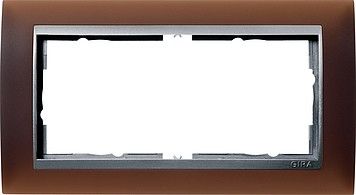 System 55 Event Opak 2-fach Rahmen dunkelbraun o.M.100259 System 55 Event Opak 2-fach Rahmen dunkelbraun o.M.100259