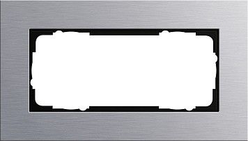 System 55 Esprit 2-fach Rahmen aluminium o.M.100217 System 55 Esprit 2-fach Rahmen aluminium o.M.100217