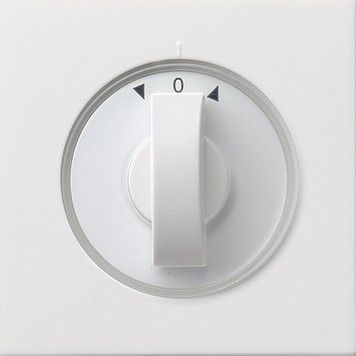 Abdeckg. 0666112 mit Knebel reinweiß glänzend - alte Generation Abdeckg. 0666112 mit Knebel reinweiß glänzend - alte Generation