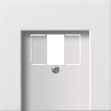 System Fläche Abdeckung 0276112 f. Telefon-Anschlussdose reinweiß glänzend