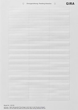 Beschriftungsbogen f. System 55 54,5x7,0mm 145300 Beschriftungsbogen f. System 55 54,5x7,0mm 145300