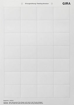 Beschriftungsbogen f. System 55 46,9x36,9mm 145600 Beschriftungsbogen f. System 55 46,9x36,9mm 145600