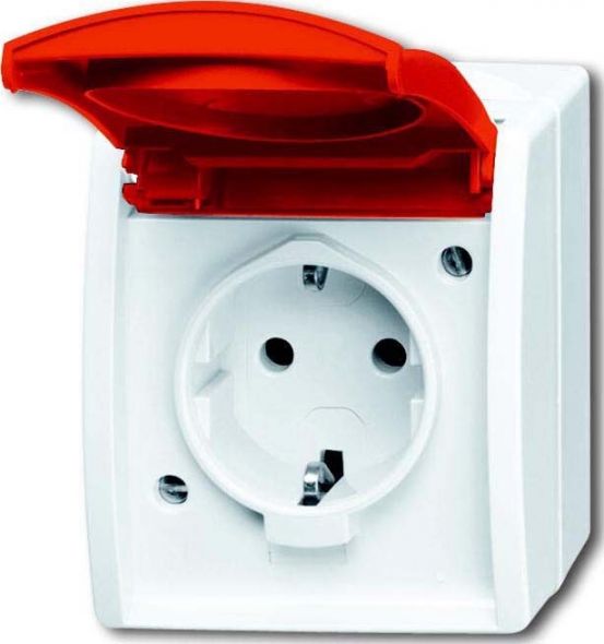 Steckdose,roter Klappdecke 20 EW/DVN-54 Steckdose,roter Klappdecke 20 EW/DVN-54