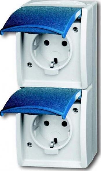 Schuko-Steckdose 2f.gr/bgn 20-02 EW-53 Schuko-Steckdose 2f.gr/bgn 20-02 EW-53