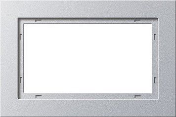 System 55 E2 1,5-fach Rahmen aluminium 100125