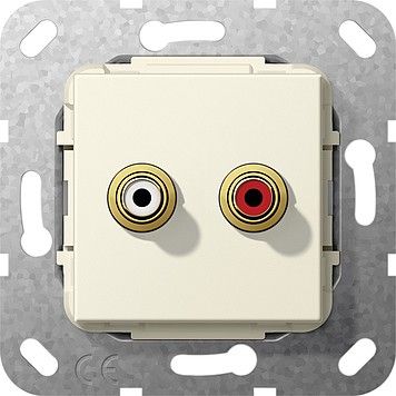 Cinch Audio Gender Changer 563101 cremeweiß glänzend