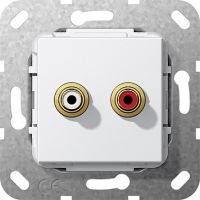 Cinch Audio Gender Changer 563103 reinweiß glänzend