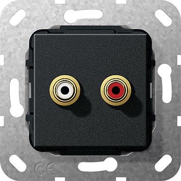 Cinch Audio Gender Changer 563110 schwarz matt