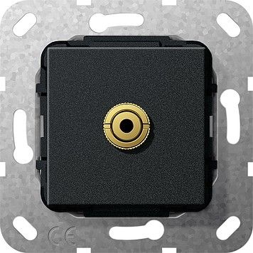 Miniklinke 3,5mm sw matt 564910 schwarz matt Miniklinke 3,5mm sw matt 564910 schwarz matt