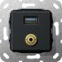 UP Tragring USB A Klinke 568610 schwarz matt
