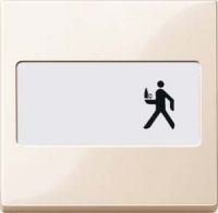 Wippe weiß glänzend mit Schriftfeld 432344